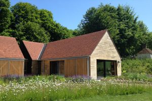 Pitched tiled roof completed by Kingsley Roofing in Chichester