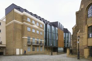 Complex zinc roofing on a London property